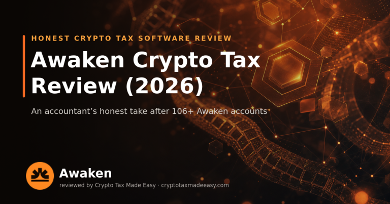 Awaken crypto tax review 2026
