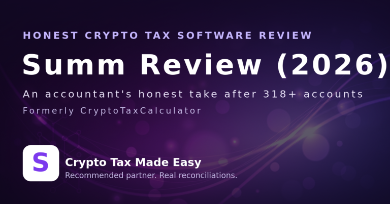 Summ crypto tax review 2026